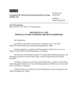 Beschluss Nr. 1330 des Ständigen Rates