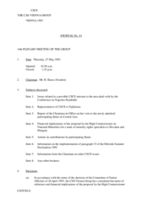 Journal of the 14th CSO Vienna Group Meeting