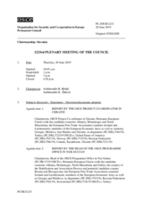 Journal of the 1233rd Plenary Meeting of the Permanent Council
