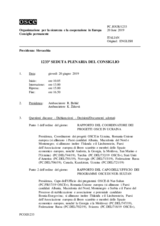 Giornale della 1233a Seduta plenaria del Consiglio permanente
