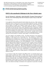 Farewell Statement by Ambassador Andrej Benedejčič, Permanent Representative of Slovenia