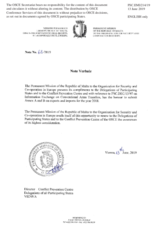 Information Exchange by the Delegation of Malta on Conventional Arms Transfer Information Exchange by the Delegation of Malta on Conventional Arms Transfer