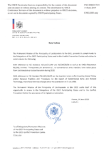 Information Exchange by the Delegation of Liechtenstein on Conventional Arms Transfer Information Exchange by the Delegation of Liechtenstein on Conventional Arms Transfer