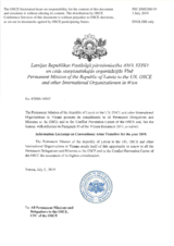 Information Exchange by the Delegation of Latvia on Conventional Arms Transfer Information Exchange by the Delegation of Latvia on Conventional Arms Transfer