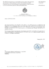 Information Exchange by the Delegation of San Marino on Conventional Arms Transfer Information Exchange by the Delegation of San Marino on Conventional Arms Transfer