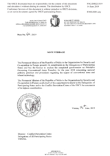 Response by the Delegation of Malta to the Questionnaire on Participating States’ Policy and/or National Practices and Procedures for the Export of Conventional Arms and Related Technology Response by the Delegation of Malta to the Questionnaire on Participating States’ Policy and/or National Practices and Procedures for the Export of Conventional Arms and Related Technology