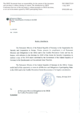 Response by the Delegation of Germany to the Questionnaire on Participating States’ Policy and/or National Practices and Procedures for the Export of Conventional Arms and Related Technology