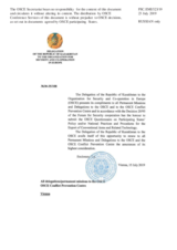 Response by the Delegation of Kazakhstan to the Questionnaire on Participating States’ Policy and/or National Practices and Procedures for the Export of Conventional Arms and Related Technology Response by the Delegation of Kazakhstan to the Questionnaire on Participating States’ Policy and/or National Practices and Procedures for the Export of Conventional Arms and Related Technology