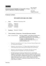 Diario de la 920ª Sesión plenaria del Foro de Cooperación en materia de Seguridad  