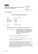 Journal der 919. Plenarsitzung des Forums