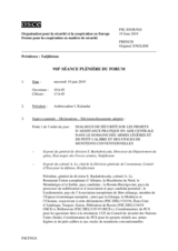 Journal de la 918ème séance plénière du Forum