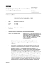 Giornale della 918a Seduta plenaria del Foro di cooperazione per la sicurezza
