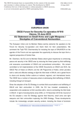 Statement by the Romanian EU Presidency in response to the presentations by Major General S. Bachabekzoda, and by Colonel A. Li