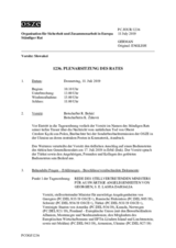 Journal der 1236. Plenarsitzung des Ständigen Rates 