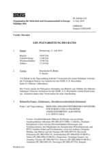 Journal der 1235. Plenarsitzung des Ständigen Rates 