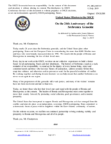 Statement by the Delegation of the United States of America on the 24th anniversary of the genocide in Srebrenica, Bosnia and Herzegovina