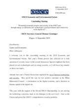 Statement by Amb. Thomas Greminger