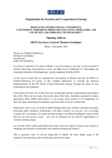 Opening Address by OSCE Secretary General Thomas Greminger