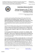 Statement by Ambassador James S. Gilmore III