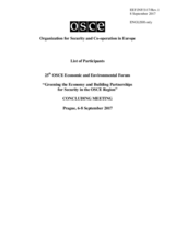 List of Participants