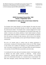Statement by the Finnish EU Presidency on recent developments on Georgia’s occupied territories