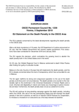 Statement by the Finnish EU Presidency on the death penalty in Belarus and in the United States of America