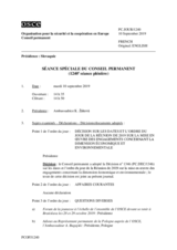 Journal de la 1240ème séance spéciale du Conseil permanent
