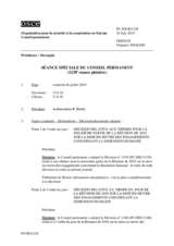 Journal de la 1238ème séance spéciale du Conseil permanent
