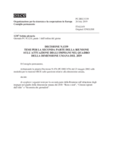 Decisione N.1339 del Consiglio permanente