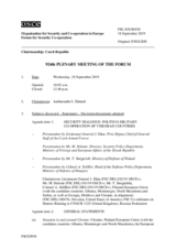 Journal of the 924th Plenary Meeting of the Forum for Security Co-operation