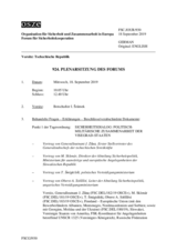 Journal der 924. Plenarsitzung des Forums