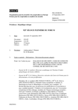 Journal de la 925ème séance plénière du Forum
