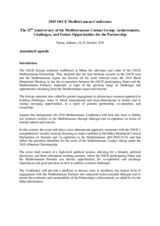 Annotated Agenda of the OSCE Mediterranean Conference