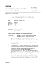 Journal of the 926th Plenary Meeting of the Forum for Security Co-operation