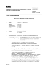 Journal der 926. Plenarsitzung des Forums