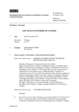 Journal de la 1243ème séance plénière du Conseil