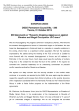 Statement by the Finnish EU Presidency on Russia’s ongoing aggression against Ukraine and illegal occupation of Crimea