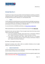 Circular Note for Media, Ministerial Council, Slovakia