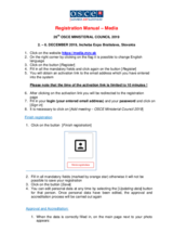 Registration Manual for Media
