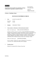 Journal de la 930ème séance plénière du Forum