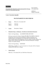 Journal der 930. Plenarsitzung des Forums