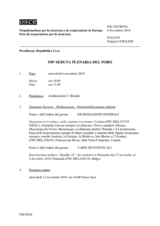 Giornale della 930a Seduta plenaria del Foro di cooperazione per la sicurezza