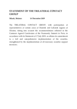 Statement of the Trilateral Contact Group