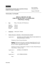 Journal of the 934th Special Plenary Meeting of the Forum for Security Co-operation