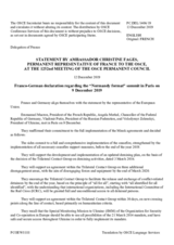 Statement by the Delegation of France, also on behalf of Germany, in response to the update by Ambassador Martin Sajdik and to the report by Ambassador Yaşar Halit Çevik