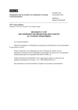 Décision No 1357 du Conseil permanent