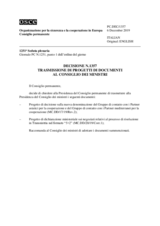 Decisione N.1357 del Consiglio permanente