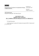 Decisione N.1351 del Consiglio permanente