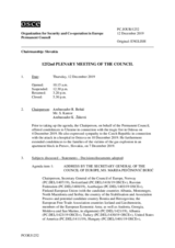 Journal of the 1252nd Plenary Meeting of the Permanent Council