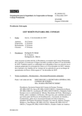 Diario de la 1252ª Sesión plenaria del Consejo Permanente 